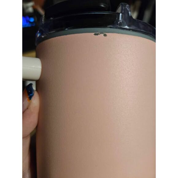 EK-Memory-fish 30 oz Tumbler with Handle and Straw Insulated - Rose Pink (4279) - Picture 6 of 6